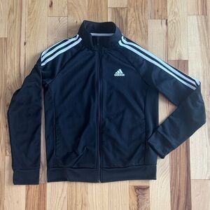 Adidas Black Jacket with White Accents